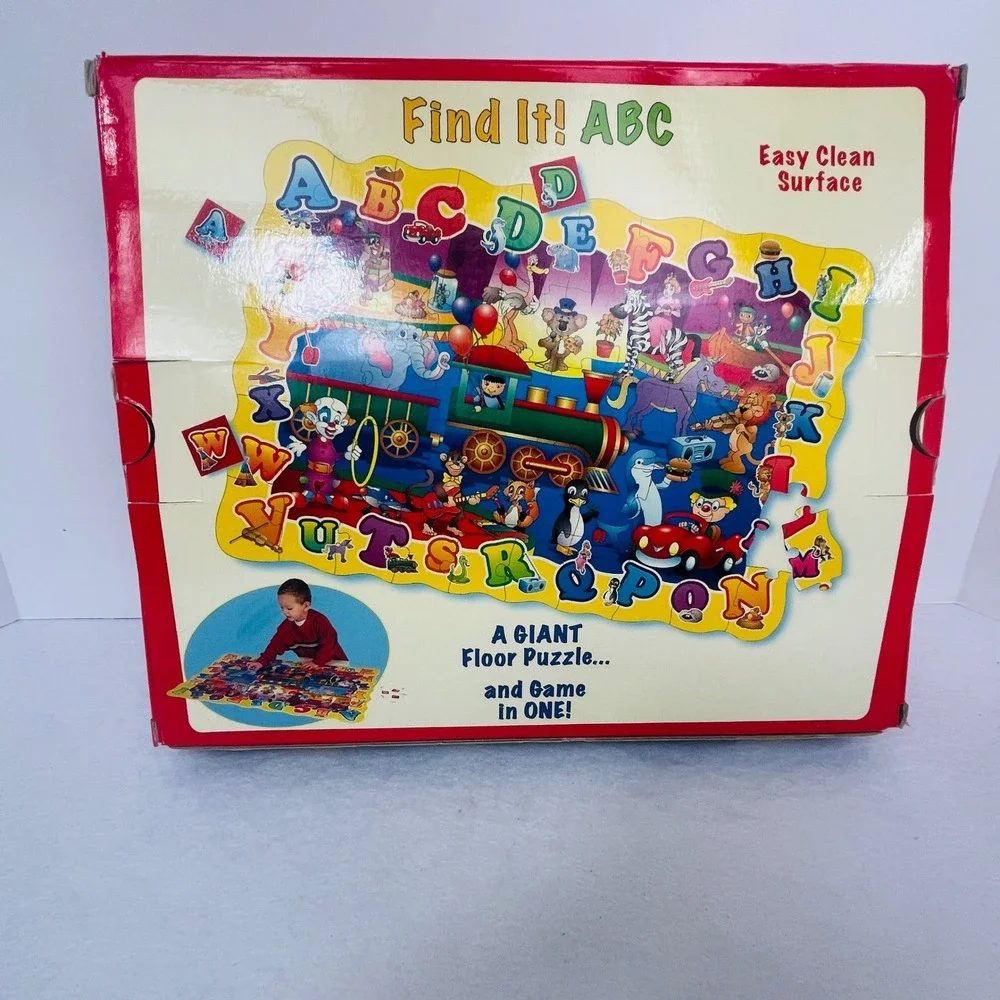 The Learning Journey Floor Puzzle Find It ABC Puzzle Doubles 50 Piece Multicolor